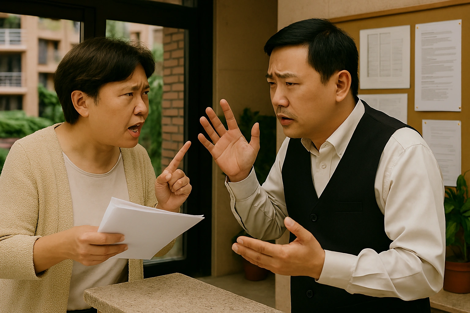 管委和總幹事因為管理費問題起爭執